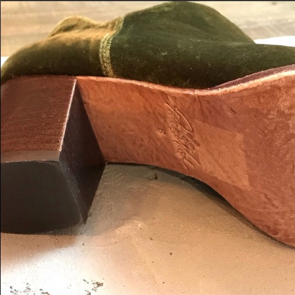 Last One Anthropologie Patricia Nash Green Booties - Picture 6 of 8